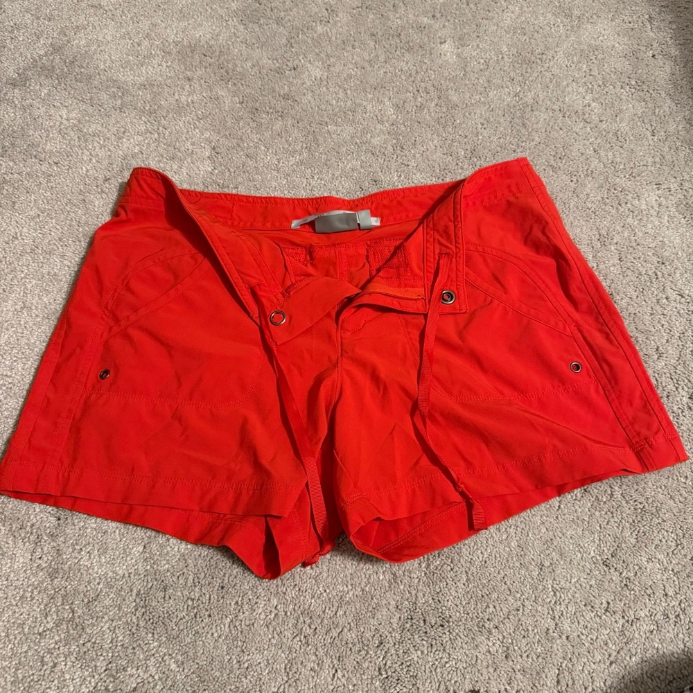 Athleta Bright Red Cargo Shorts